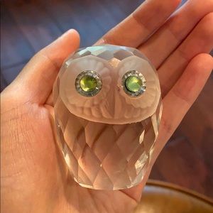 Swarovski owl crystal decor